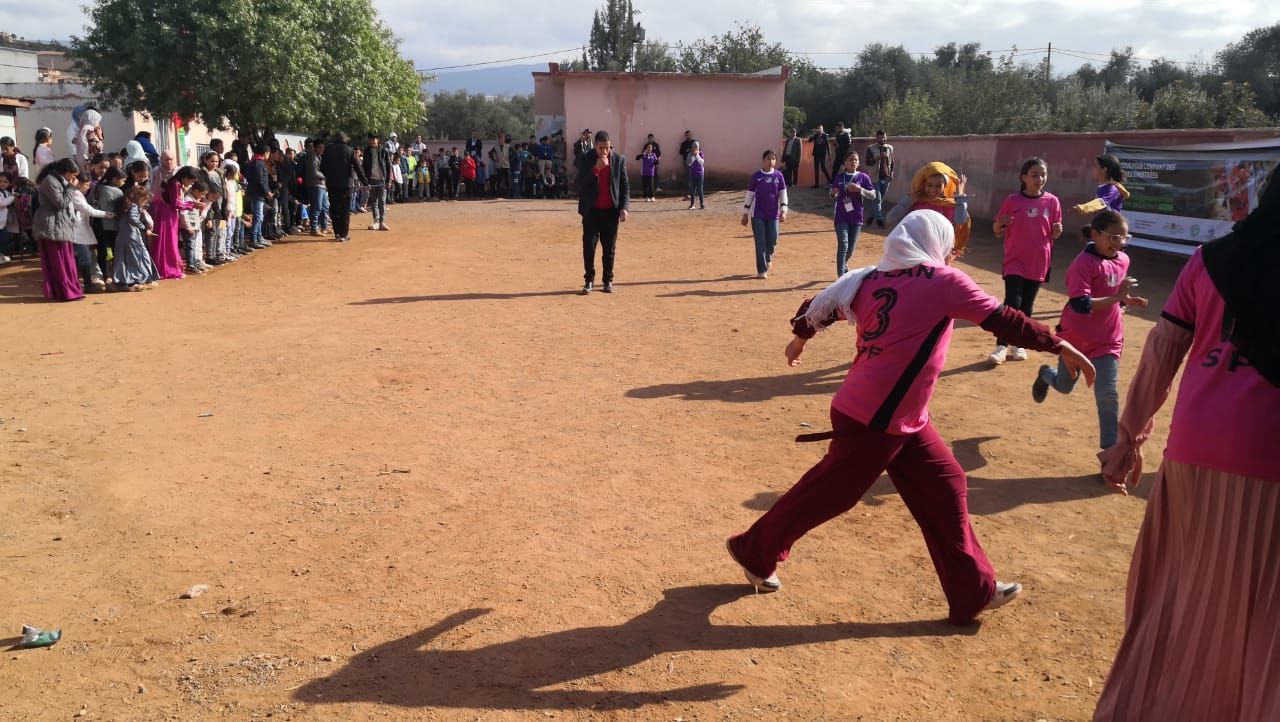 Tournoi foot. Village Maroc. Iflan.