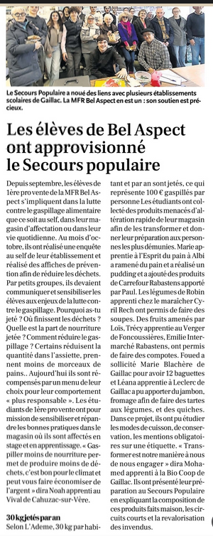 Gaillac. La Dépêche du Midi du 27 février 2025