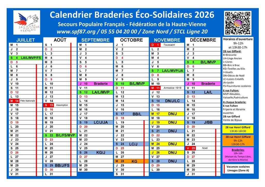 De Juillet à Décembre 2026