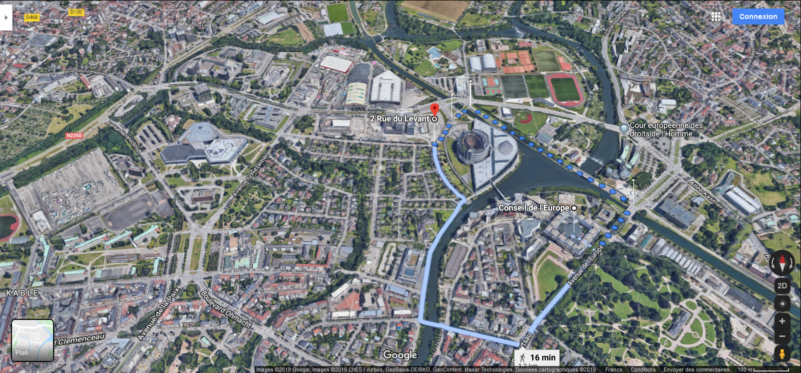 Les jeunes se sont rendus dans le quartier ont sont implantés le Parlement européen et le Conseil de l'Europe, une insitution moins connue pourtant garante des libertés fondamentales.