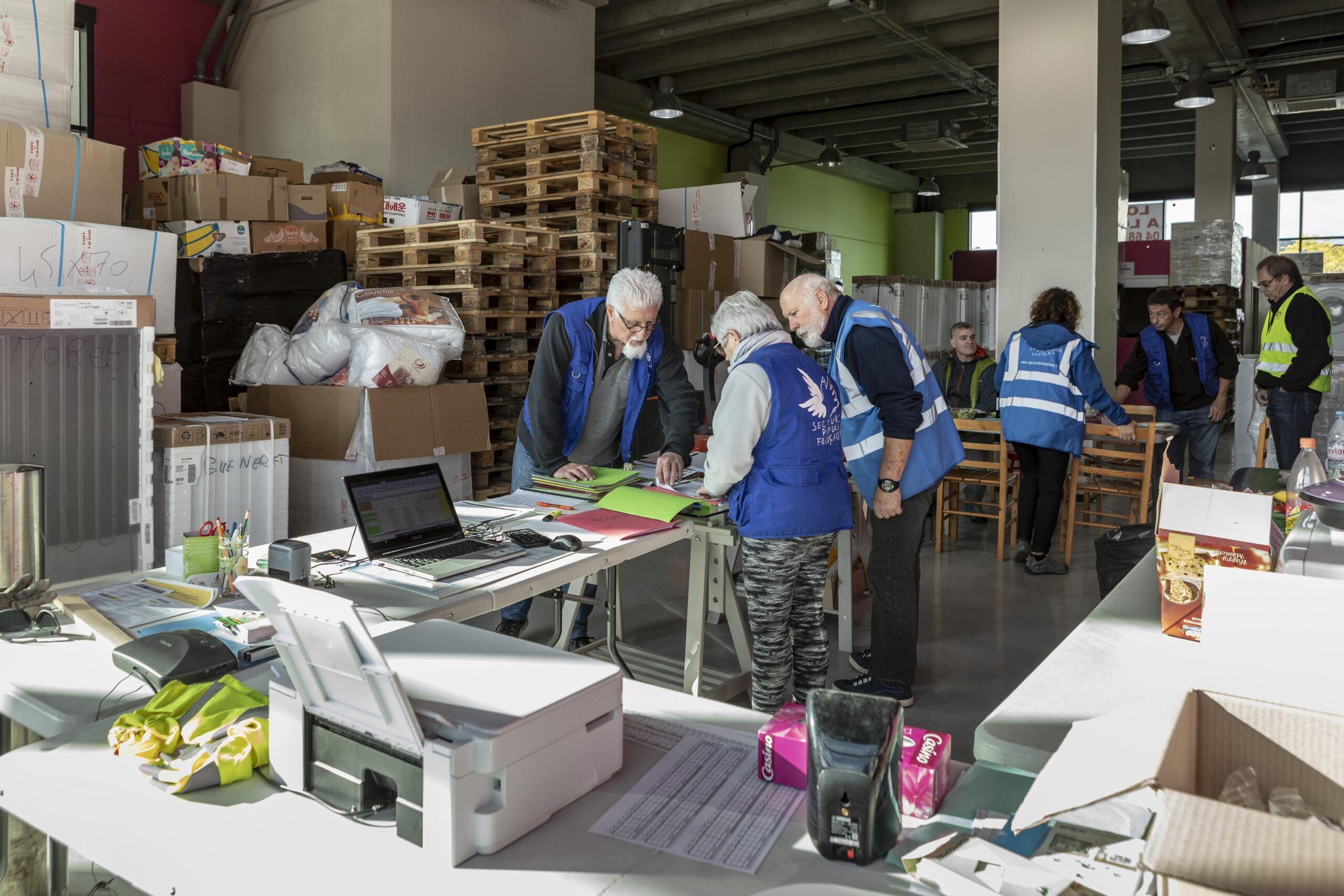 Les bénévoles ont déjà consacré plus de 5000 heures à l'aide aux sinistrés.