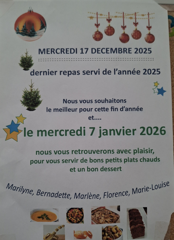 Assiette solidaire 17 décembre 2025