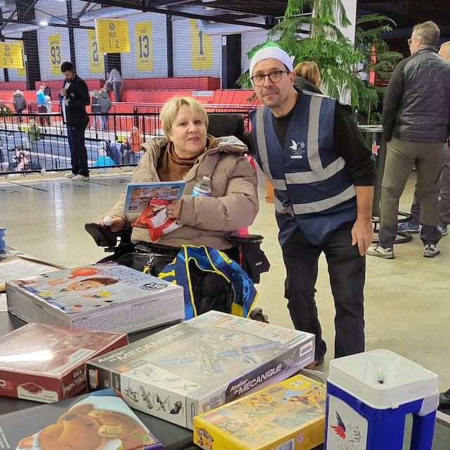 Collecte à un match de handball à Tremblay ©SPF93