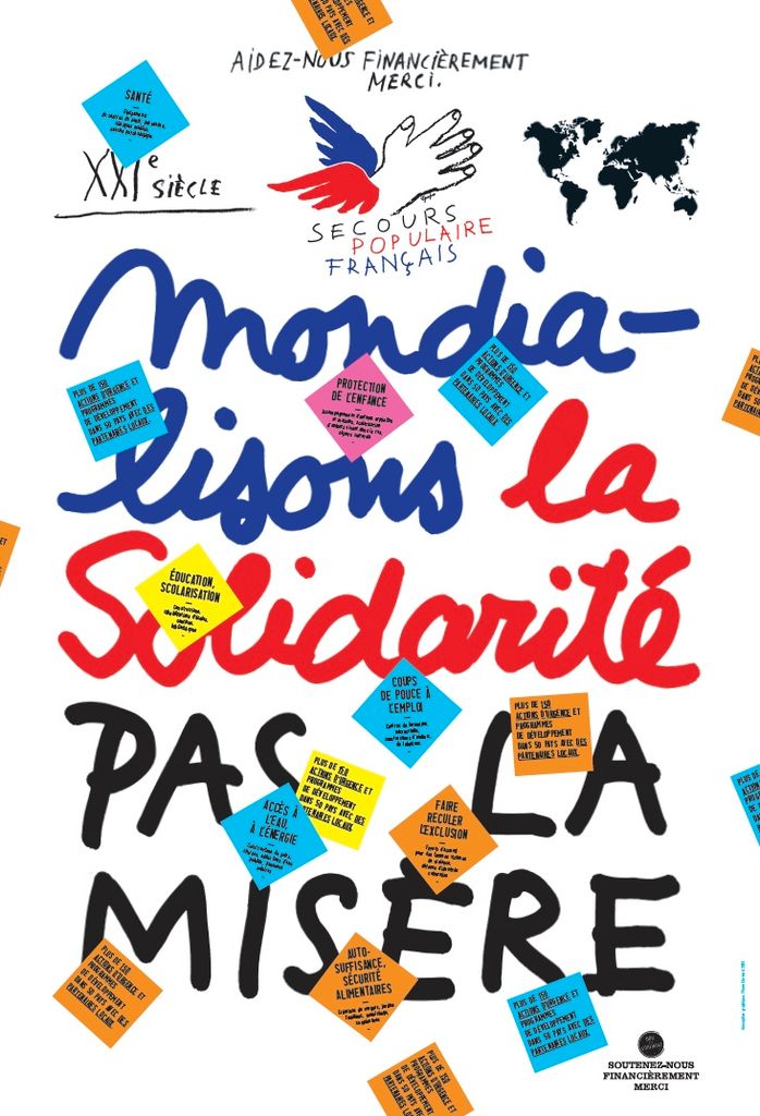 Affiche Monde Secours populaire