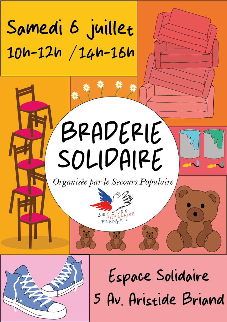 Affiche Braderie 6 Juillet 2024