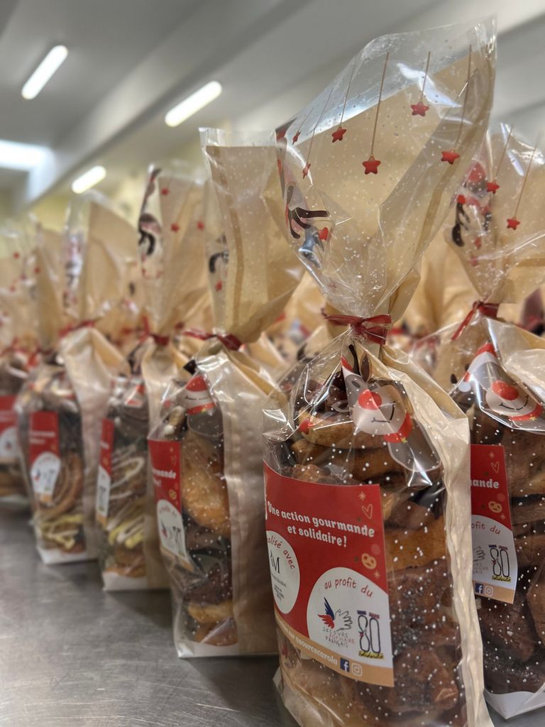 Sachet de bredeles préparés lors de l'atelier collaboratif 