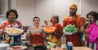 L'équipe de l'atelier cuisine au complet