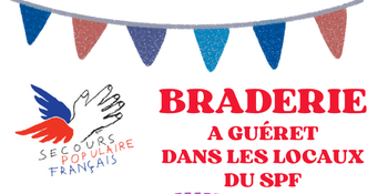 la Braderie du 13 JUIN 2026 de 9h/13h au local du Secours Populaire 17 rue de Maindigour 23000 Guéret. Tout type d’articles neufs et d’occasion : vêtements, chaussures, livres, vaisselle, linge de maison, jouets, vintage… Les fonds collectés permettront de financer les actions de solidarité initiées par le SPF en Creuse.
