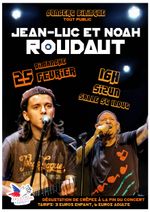 Affiche du concert de Jean-Luc et Noah Roudaut