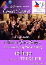 RDV à 16 h 30 précise pour 15 chants de gospel dans la cathédrale de Tréguier. Libre participation.