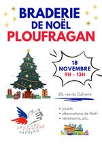 Le comité de Ploufragan du Secours populaire français vous invite à sa braderie de Noël. Vous trouverez une sélection de jouets et décorations de Noël, mise en avant par l'équipe ploufraganaise. Les espaces vêtements et divers seront également ouverts.