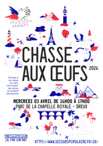 Chasse aux oeufs parc de la Chapelle royale à dreux le mercredi 03 mai de 14h à 17h