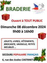 braderie SPF castanet-tolosan le 8 décembre 2024.