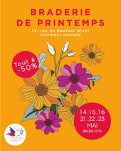 Braderie de printemps du 14 au 16 mai et du 21 au 23 mai 2024
