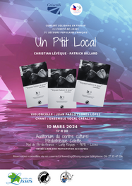 SPF Lisses affiche concert solidaire 10 mars 2024