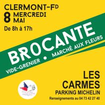 Affiche pour la brocante du 8 mai