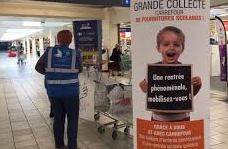 Collecte de fournitures scolaires en partenariat avec Carrefour