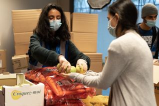 Accueil et distribution alimentaire étudiante