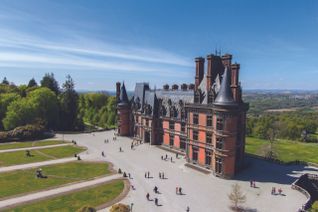 Vue aérienne du domaine de Trévarez.