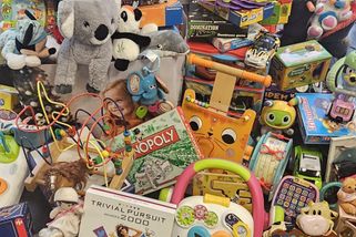 Une partie des jouets collectés