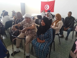Les résidents de la maison de retraite de Fériana dans la région de Kasserine en Tunisie ©SPF93
