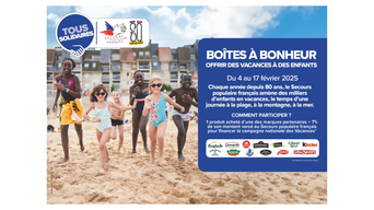 Visuel "boîtes à bonheur" - Carrefour et le Secours populaire - 2025