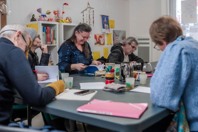 Digne-les-Bains. Atelier écriture. Les Participants.