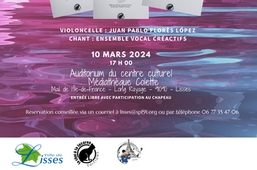 SPF Lisses affiche concert solidaire 10 mars 2024